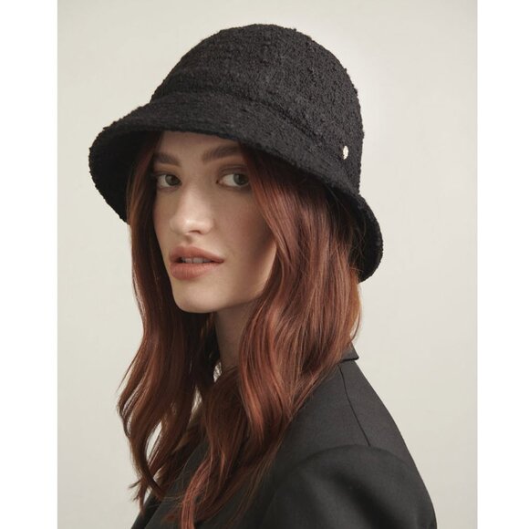Helen Kaminski Adelia Cloche Boucle Wool Hat